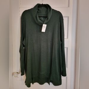 J.Jill EverGreen Cowl Neck Tunic Sweater 3XL